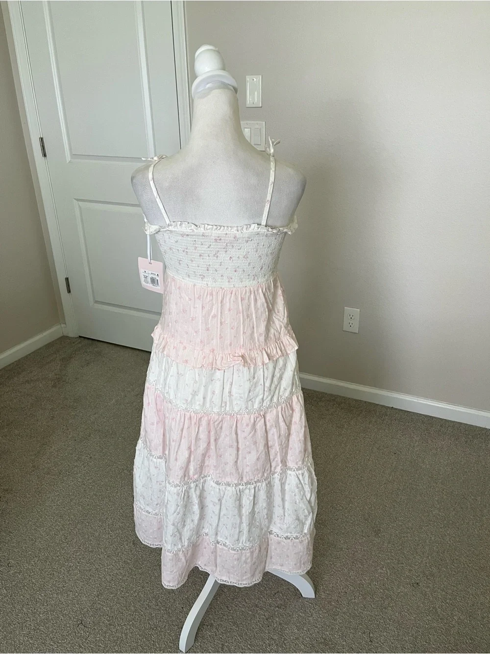 NWT Target x LoveShackFancy 💖🌸Collab Pale Pink and White Floral Dress Size 12